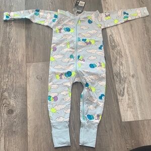 Bonds Kids Cloud Print One Piece - Blue